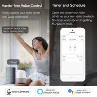 Module d'interrupteur intelligent WiFi Mini DIY pour stores, volets et rideaux, compatible avec les moteurs électriques, application Smart Life Tuya, fonctionne avec Alexa et Google Home