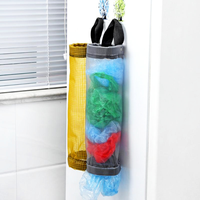 TX Home Porte-sac d'épicerie Support mural Porte-sac en plastique Suspendu Stockage Sac poubelle Accessoires de rangement