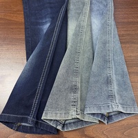 Rollo de Tela Denim Elástica Tejida Lizhi XH6021W-2A con Hilo Azul para Jeans de Niña - Color Personalizable