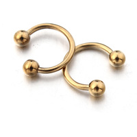16G Septum Hidung Baja Bedah Anting-Anting Hoop Tapal Kuda Alis Tragus Lip Piercing Ring Balls 6-12mm Produk Tindik Badan