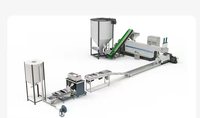 Ligne de production de granulés de plastique pour le recyclage des déchets, pour PC/LDPE/EPS/PA, avec moteur, à vendre