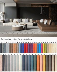 Jolis canapés de salon en cuir d'angle Canapé en forme de L en cuir 100% Canapés allemands classiques italiens royaux 5 places - Product Image 5