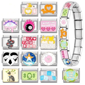 Italian Module Sweet Fresh Multi-functional DIY Creative Italian-style Connectable Electroplated Charm Animal Shape Bracelets - Product Image 3
