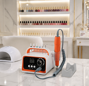 Potente Máquina de Manicura de Escritorio de 80w, Lima Eléctrica para Uñas de 45,000 rpm, con Brocas Integradas, Soporte, Pedal y Pantalla <span class=keywords><strong>Digital</strong></span> Grande - Product Image 1