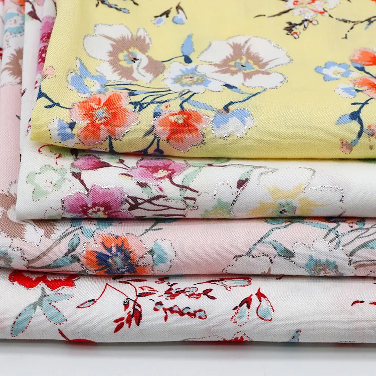 Fabbrica OEM stampa digitale personalizzata Design floreale 100% viscosa Rayon tessuto elasticizzato stampato per abito Casual da donna