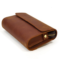 Dompet Pria Kulit Sapi Premium Ringan Langsung dari Pabrik, Tas Selempang Kulit Asli dengan Logo Kustom