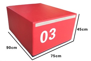 Caja de Glúteos de PVC con Logotipo Personalizado de Fábrica FDFIT, Caja de Salto Pliométrico para Entrenamiento de Fitness, Caja Pliométrica de Espuma Suave de 75x90x150cm - Product Image 5