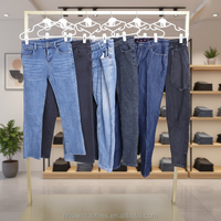 Grosir Massal Jeans Bekas Berkualitas Tinggi Pria Wanita Musim Gugur Musim Dingin Tebal Ukuran Campur Bal 100kg Minimal Order