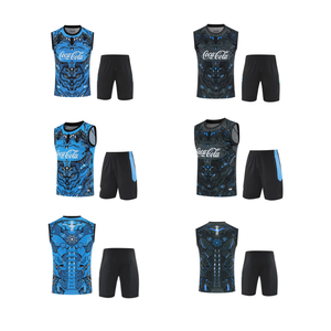 Completo <span class=keywords><strong>da</strong></span> Allenamento Estivo <span class=keywords><strong>da</strong></span> <span class=keywords><strong>Uomo</strong></span> Napoli, Traspirante e ad Asciugatura Rapida, Canotta <span class=keywords><strong>da</strong></span> <span class=keywords><strong>Calcio</strong></span> in Poliestere/Nylon - Product Image 3