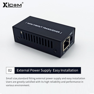 ตัวรับส่งสัญญาณไฟเบอร์ออปติก XICOM รุ่นมินิ LC โหมดเดี่ยว ระยะ 20 กม. พอร์ต RJ45 ใช้พลังงาน DC 5V - Product Image 2