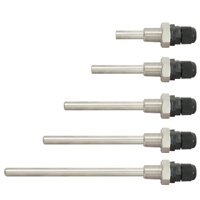 Capteur de température en acier inoxydable, sonde de thermomètre à tube aveugle avec filetage externe 4 points, OEM SUS304/SUS201, garantie 1 an