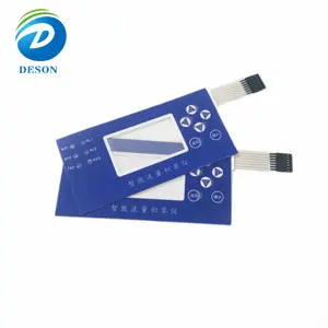 Deson Print Front Control Button Silicone Key Waterproof Dustproof Membrane Switch Keyboard Panel capacitive switch panel