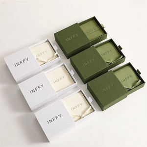 Personalized Logo Gift Rigid Cardboard Jewelry <b>Box</b> Embossing Matt Lamination UV Coating Recycled Magnetic Closure Sliding Drawer - Product Image 1