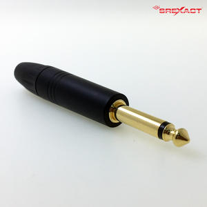 Conector de Audio Profesional de 6.35mm Mono, Anodizado en Negro, Contacto de Cobre y Aluminio - Product Image 2