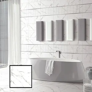 Azulejos de mármore 60x60 vitrificados, telhas de porcelana fosca para parede do banheiro