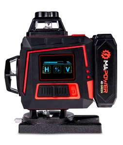 Livella <span class=keywords><strong>Laser</strong></span> Professionale 4D a Linee Incrociate, Misuratore <span class=keywords><strong>Laser</strong></span> Planare Verde a 360 Gradi - Product Image 4