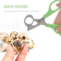 Gloway Kitchen Gadget Petit Ciseaux À Oeufs Outil Séparateur De Coquille D'oeuf Vert Ouvre-Pigeon Caille Coupe-oeufs Ciseaux