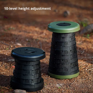 Sgabello e sedia pieghevoli portatili leggeri mobili da esterno in plastica di piccole dimensioni campeggio Picnic Travelling Fishing Park - Product Image 2