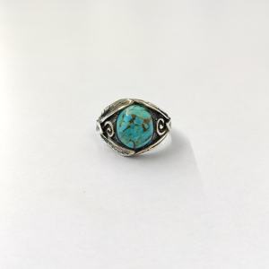 Anillo de Cobre Azul TQ, Anillo de Plata de Ley 925 con Piedras Preciosas, Colección Hecha a Mano de Cobre Azul TQ, Anillos Finos, Joyería de Plata, Precio al por Mayor - Product Image 6