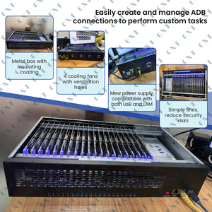 Système de rack mobile pour appareils Android et iOS, idéal pour la gestion de plusieurs comptes (Granja de Bots) - Product Image 6