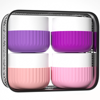 Bouteille de voyage en silicone portable en gros mignon et étanche 30ml/50ml mini conteneur de stockage pour cosmétiques shampooing réutilisable