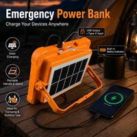 Projecteur LED Solaire 30W IP66 en Gros d'Usine, Lumière d'Urgence Portable pour Aménagement Paysager et Camping