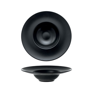 Bol à pâtes noir Monaco 28 cm, intérieur 15 cm, en grès M1934 - Product Image 1