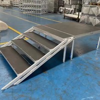 Scène de danse Litedeck 8x4 pieds, structure de treillis en aluminium, plancher de scène réglable pour concerts musicaux, scène d'événements en plein air