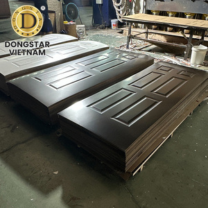 Peau de porte décorative en mélamine blanche HDF moulée, 920-930 kg/m³, haute résistance après moulage - Product Image 2
