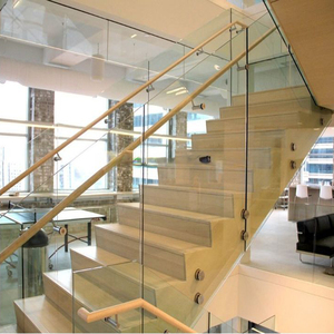 Escaliers de seconde main de bonne qualité <span class=keywords><strong>Escalier</strong></span> droit classique <span class=keywords><strong>Escalier</strong></span> garde-corps en verre vente d'usine - Product Image 6
