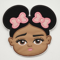 PeaKeen Fabricant de patchs brodés thermocollants personnalisés à faible MOQ, motifs 'Black Girl Magic' et 'Junk'