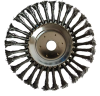 Brosse métallique en acier inoxydable Brosse à disque en fil métallique Brosse métallique pour meuleuse d'angle à usage intensif