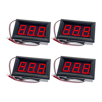 Diskon besar Komponen Elektronik sirkuit terintegrasi 0.56 ''3 kawat DC0-100V LED tampilan Digital Panel Meter tegangan Voltmeter
