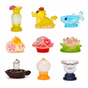 Figuras de Resina Miniatura que Brillan en la Oscuridad, Estilos de Animales y Flores <span class=keywords><strong>para</strong></span> Casa de Muñecas, Jardín de Hadas, Decoración de Micropaisajes, Venta al Por Mayor - Product Image 1
