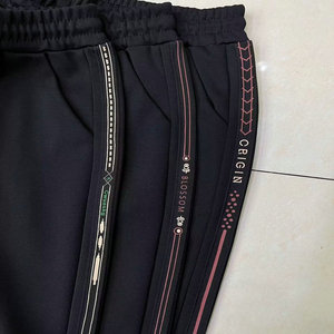 2.38 Dollar modèle JYK009 taille 2XL-5XL automne survêtement femmes long sport pantalons décontractés coréen <span class=keywords><strong>randonnée</strong></span> <span class=keywords><strong>pantalon</strong></span> avec couleur noire - Product Image 2