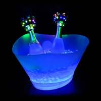 Présentateur de bouteilles de seau à glace Led personnalisé Service VIP pour Restaurant Bar Lounge Discothèque