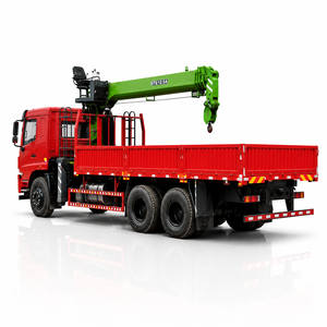 รถบรรทุกติดเครนตงเฟิง 6x4 10 ตัน เครนบูม 4 ท่อน สำหรับขนย้ายวัสดุก่อสร้าง - Product Image 3