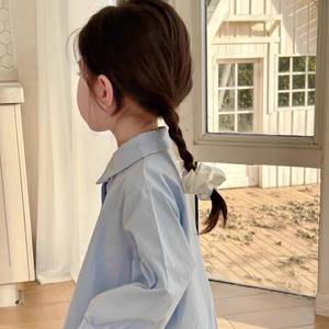 Tongxingyuan Girls Shirt Dress Long Sleeve Pleated Breathable Spring Summer Autumn Princess Style - Product Image 4