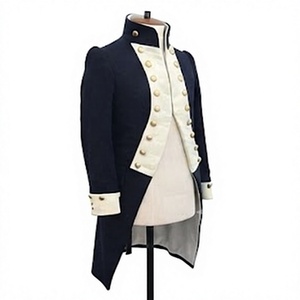 Manteau colonial du XVIIIe siècle, costume historique noble, col montant, boutons sur le devant, pour Halloween, reconstitution historique Hamilton - Product Image 5