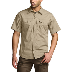 Camisas Tácticas de Manga Corta para Hombre DF 118 EDS, Deportes al Aire Libre, UPF 50+, Ripstop, Transpirables, con Botones - Product Image 3