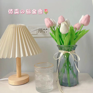 Fleurs artificielles en forme de tulipe Jinxi, 33 cm, en PU, décoration d'intérieur, accessoires de mariage - Product Image 1