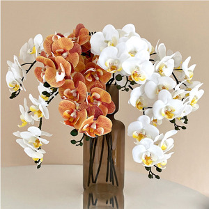Orchidée Phalaenopsis Artificielle en Latex à 8 Têtes, Toutes Couleurs Personnalisables, Effet Naturel - Product Image 2