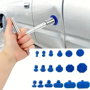 Kit universel de réparation de bosses sans peinture avec barre en T et outils de débosselage, ajustement standard pour voitures - Product Image 1