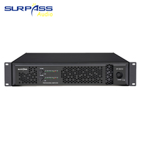 SD212 2U Profesional 2.0 Kanal Amplifier Siaran Publik Berdaya Tinggi untuk Speaker Plafon Sekolah Kolom Suara