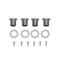 Guitar Black Silver Chrome Electric Bass Control Knobs 4pcs/suit Professional Musical Instrument Knob Factory Direct Sales