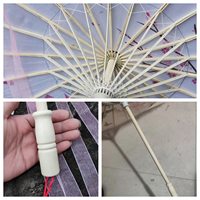 Payung sutra Asia besar 30 ", payung buatan tangan berminyak, payung sutra bambu