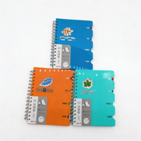 Carnet spirale A5 personnalisé à 5 sujets avec intercalaires en PP colorés, 105 feuilles, carnet planificateur avec intercalaires pour l'école et le bureau