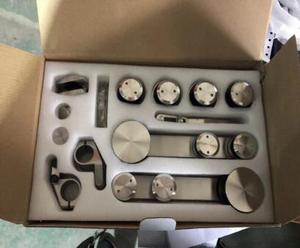 Vòng theo dõi thép không gỉ không khung phòng tắm bao vây Kính trượt Kit Phù Hợp Vòi Hoa Sen TrượT cửa kính phần cứng - Product Image 5