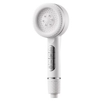 Pommeau de Douche 3 Modes Économiseur d'Eau en ABS, Design Luxe, avec Brosses Exfoliantes, Massage Relaxant, Jet Haute Pression Revitalisant