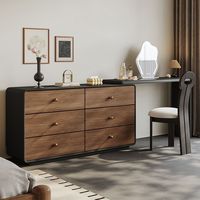 Table de maquillage et de coiffage multifonctionnelle en bois massif de style vintage avec rangement intégré pour chambre à coucher